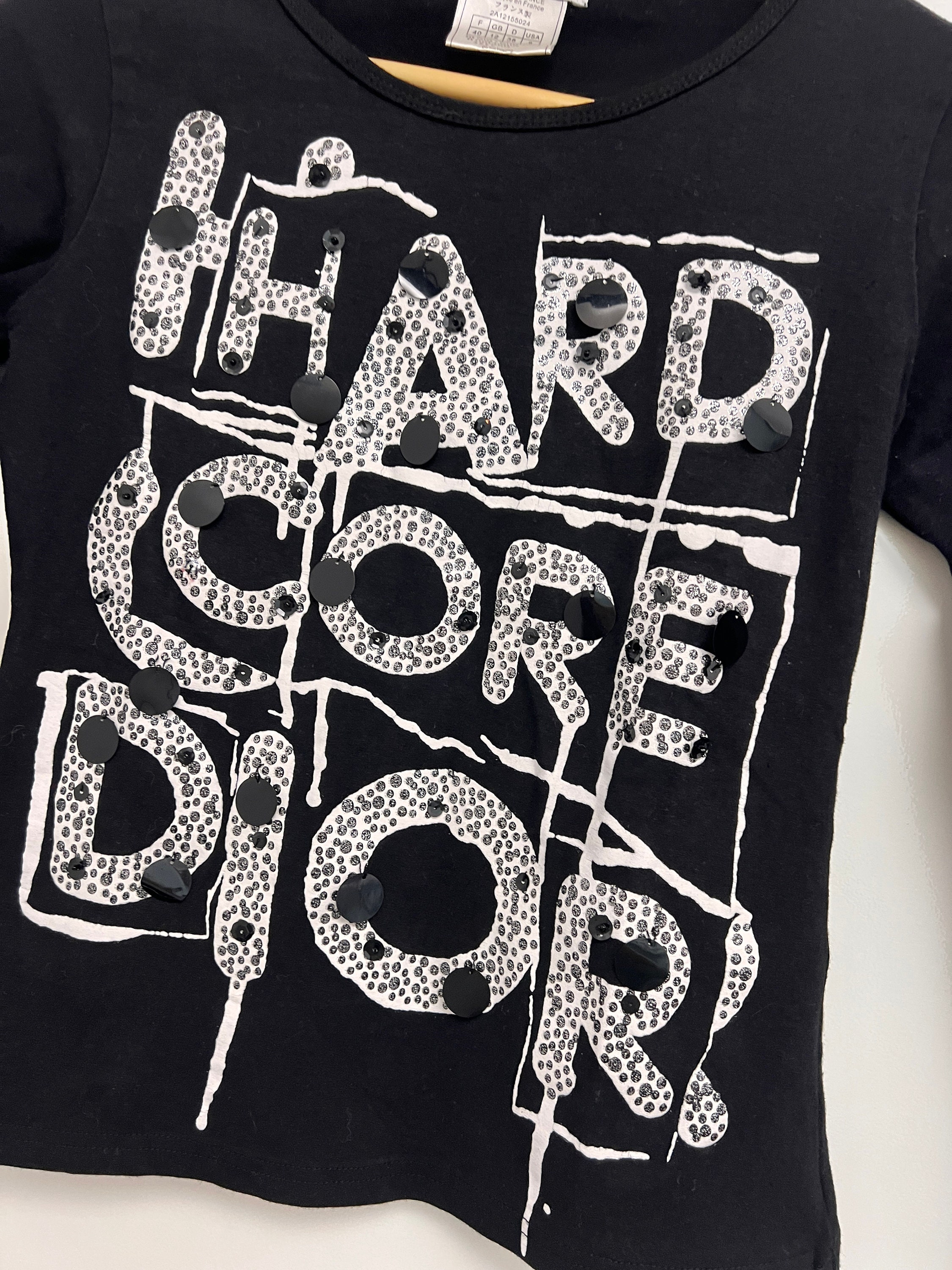 CHRISTIAN DIOR Hardcore Dior Vintage Graphic Long Sleeve T
