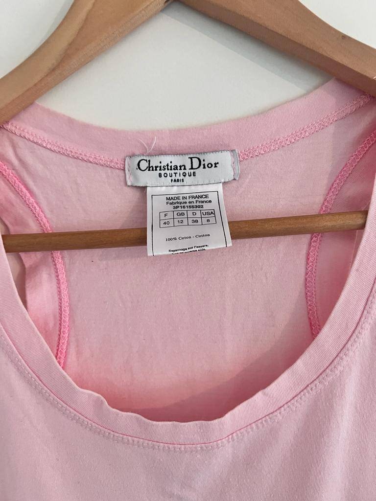 DIOR Peace Logo Top Christian Dior Collectable Graphic Tank DIOR Peace Logo Top Christian Dior Collectable Graphic Tank