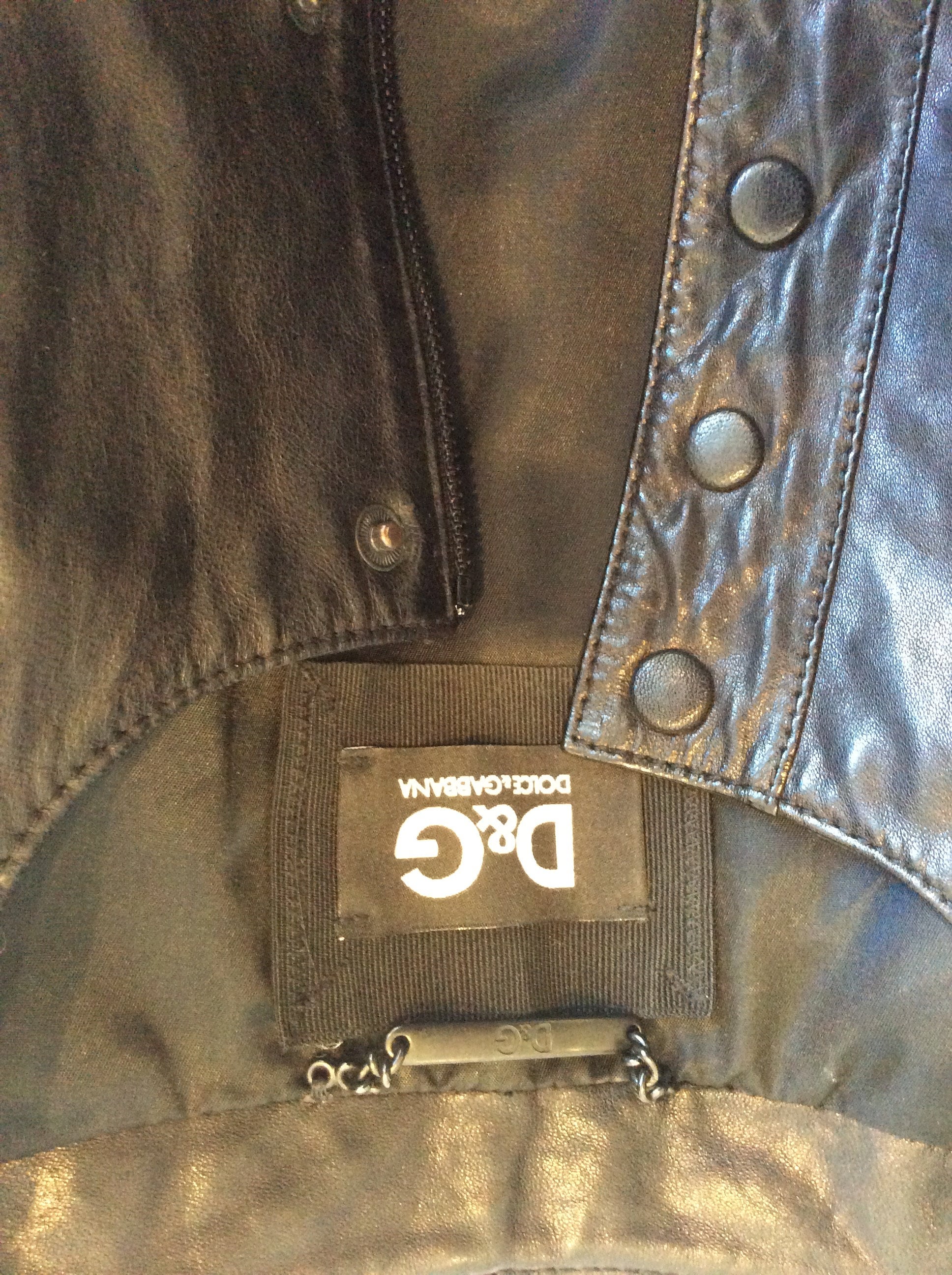 Dolce & Gabbana Amazing Leather Jacket Vintage '00 - Etsy