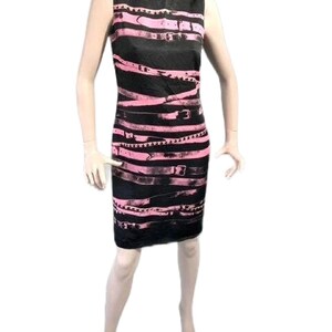MOSCHINO gorgeous printed belt dress y2k Moschino Italy designer dress