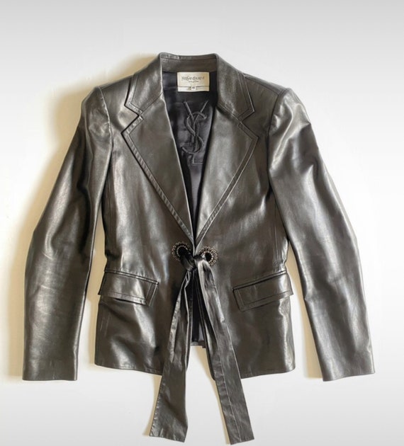 Yves Saint Laurent amazing Leather jacket Haute C… - image 1