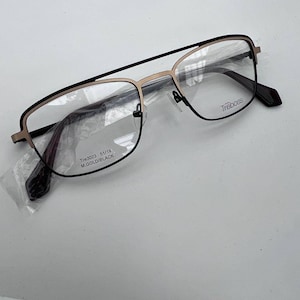 Treboss black / gold high Class glasses designer frame glasses