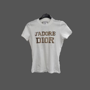 Dior 2003 J'adore Dior Blue T-shirt - Etsy Dior 2003 J'adore Dior Blue T-shirt - Etsy