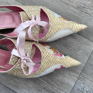 Cute and Lovely spring summer low heel pointy designer shoes