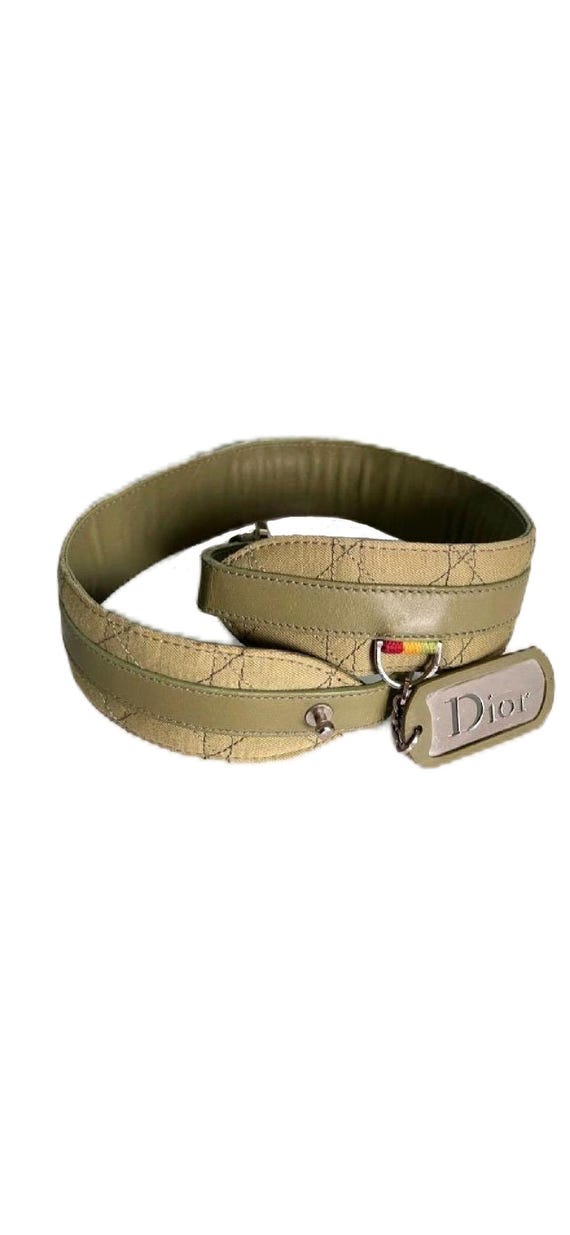 小物 Christian Dior by Galliano leather belt DIOR Rasta Belt Galliano for Dior Belt Silver Logo Logo