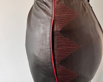 ヴァレンティノ 素敵な革のスカート 4サイズ