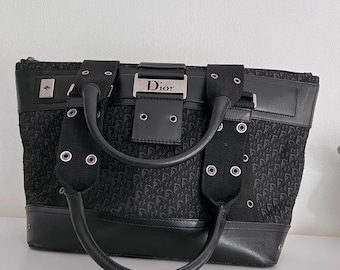 Christian Dior monogram Street Chic bag black silver hardware Dior by Galliano