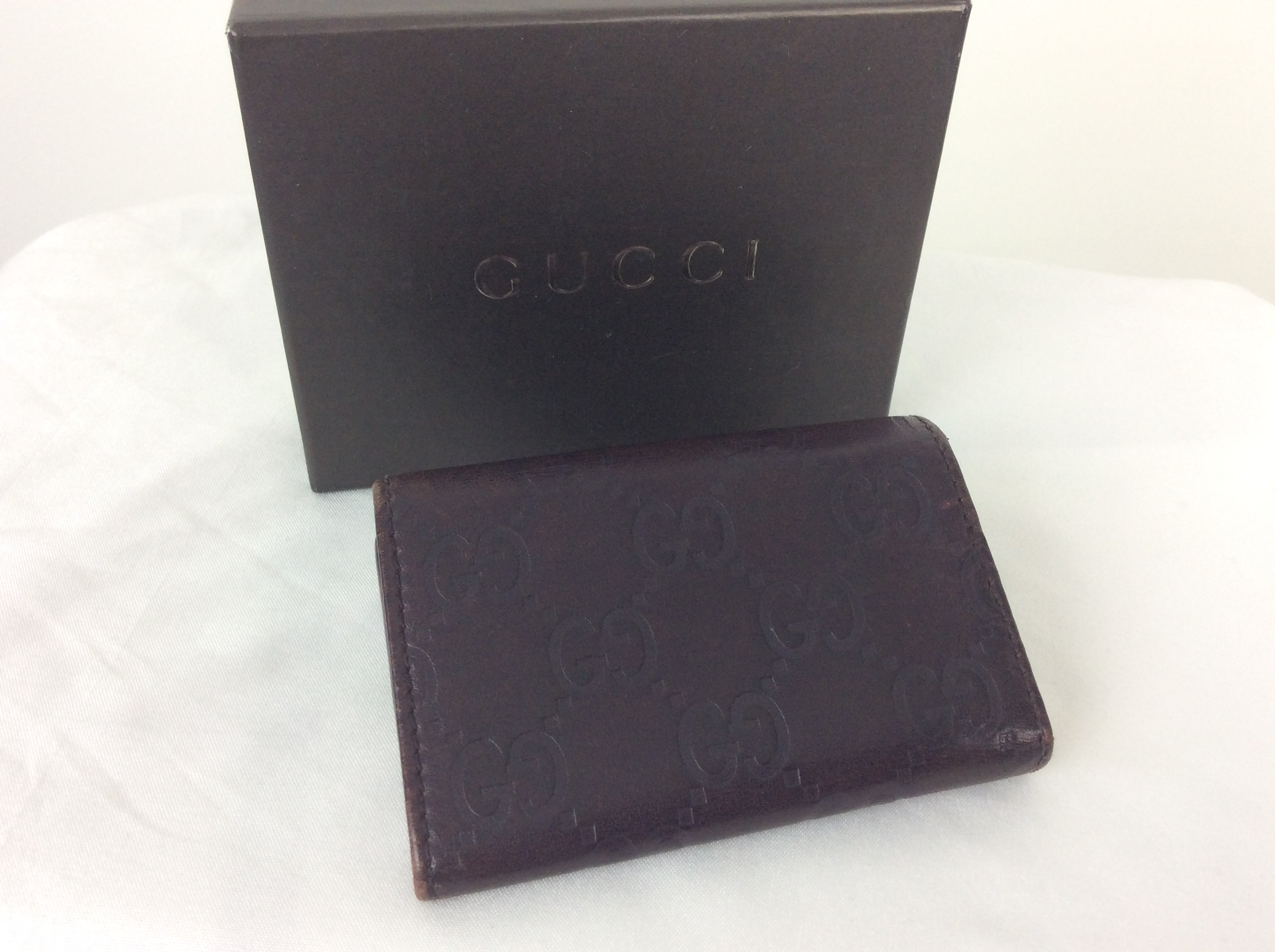 Gucci Leather Card/Key Holder Including Box Vintage