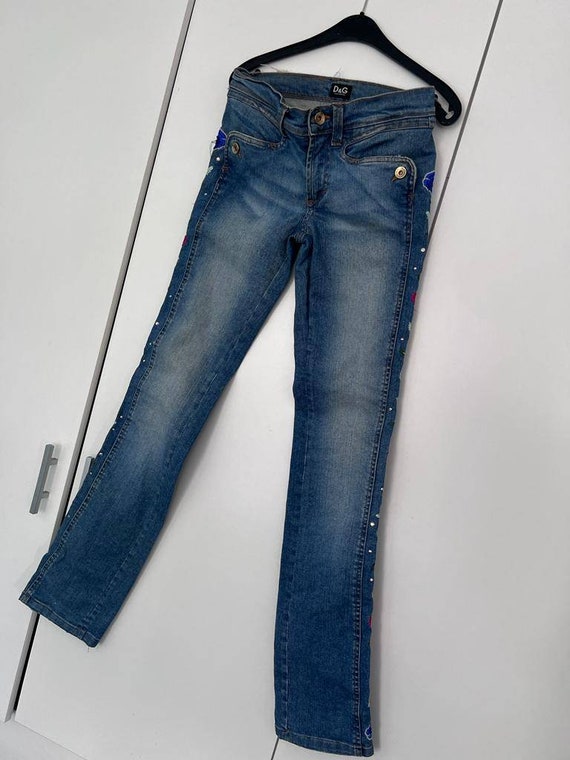 Dolce & Gabbana Vintage Limited Edition Embroidered Jeans