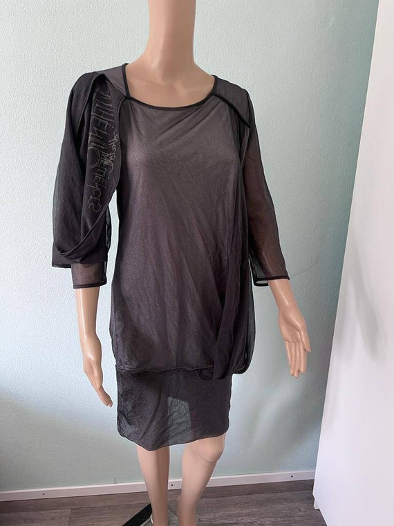 Cop Copine art robe en maille rare avec des details etonnants COP COPINE vintage s90 Etsy France