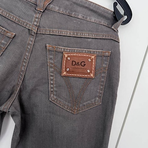 DOLCE & GABBANA jeans pants dark gray Vintage s90
