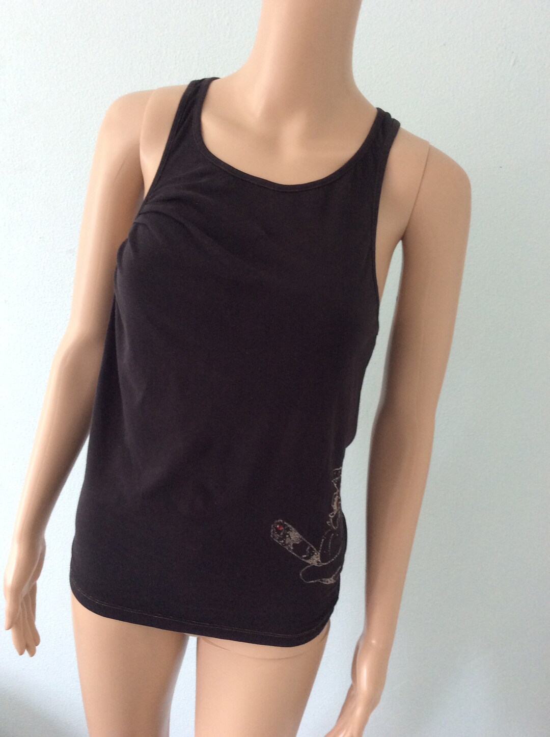 【本物保証】 Tank Gaultier Paul Jean Top Etsy - Y2K '00 Vintage Print With トップス
