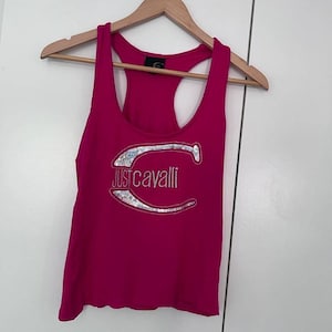 Roberto Cavalli awesome print vintage tank top Just Cavalli