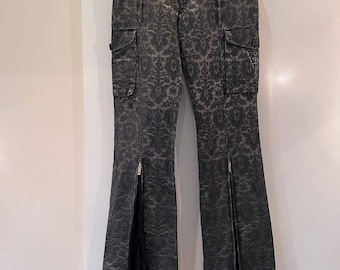Voyage Passion Flared expensive designer pants with amazing lace details