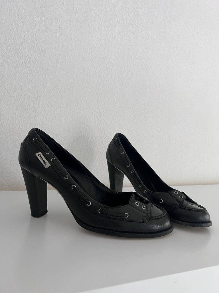 CHANEL シャネルヴィンテージ　ブラックパンプス　サイズ36 楽天市場】CHANEL シャネル 美品 CHANEL シャネル ヒール ロゴ