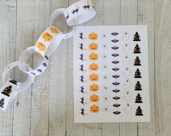 Halloween Countdown Printable Chain - Etsy
