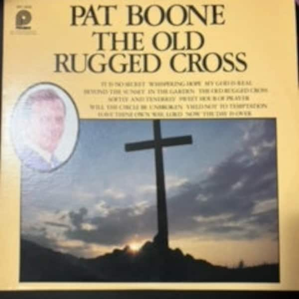 Pat  Boone the old rugged cross LP vinyl record vintage