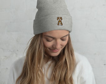 Pitbulls and Pizza Cuffed Beanie
