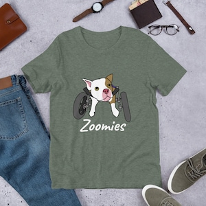 Handicapable Wheelchair Zoomies Dog Short-Sleeve Unisex T-Shirt
