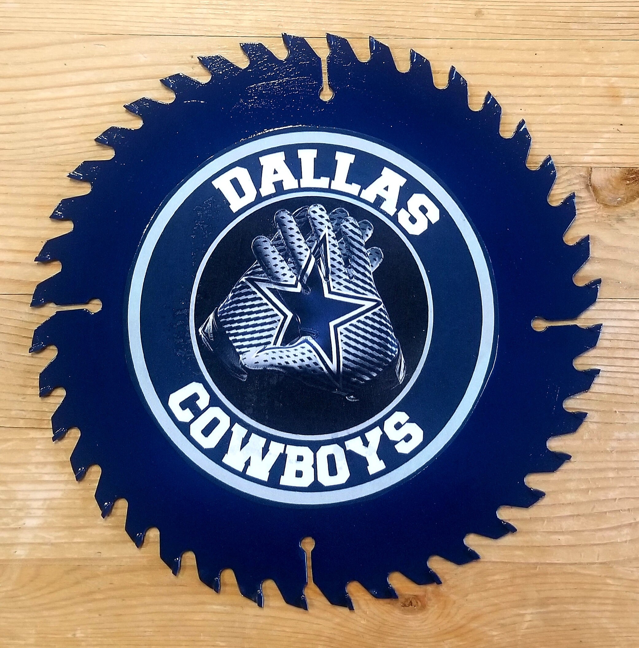 Dallas Cowboys Decorative Saw Blade Etsy