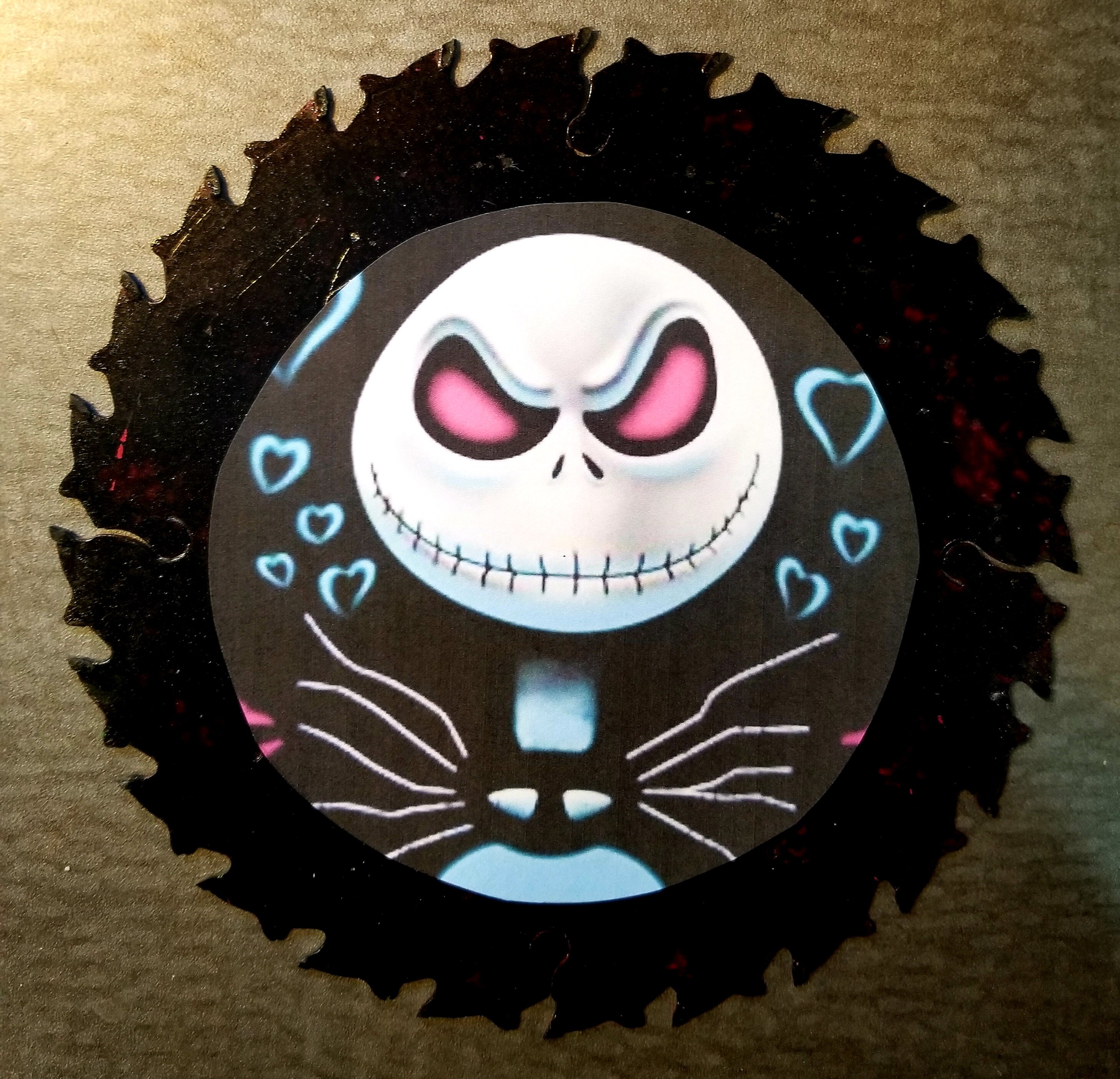 Jack Skellington Nightmare Before Christmas Decorative Saw Etsy