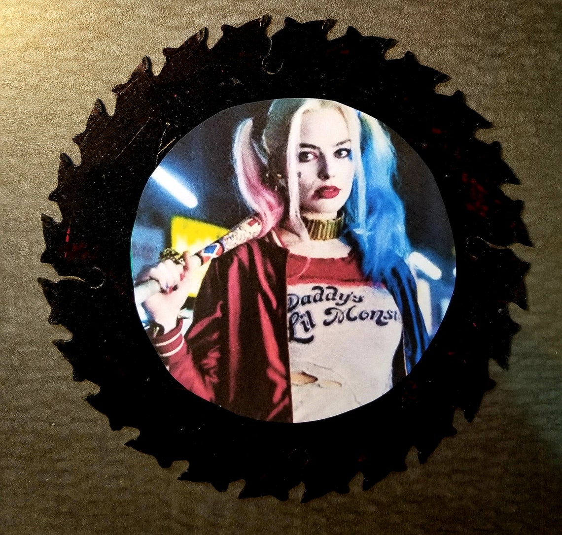 Harley Quinn Decorative Saw Blade Etsy