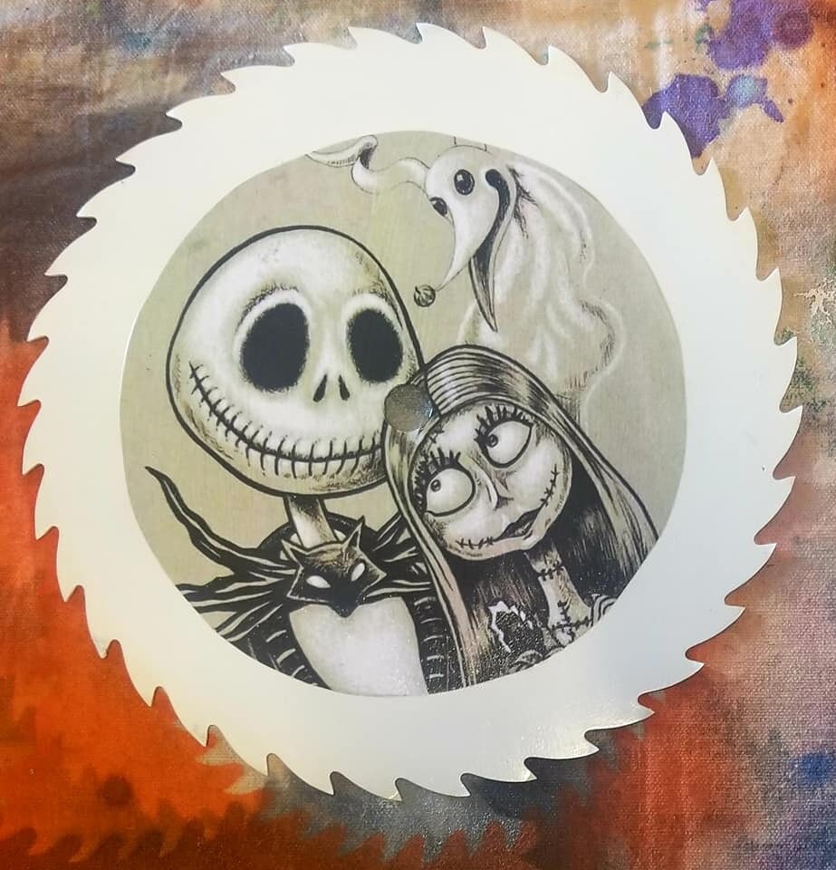 Nightmare Before Christmas Decorative Saw Blade Etsy