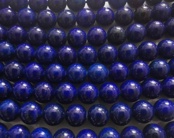 Perles naturelles Lapis-Lazuli, 12mm, 10mm, 8mm, 6mm, 4mm.