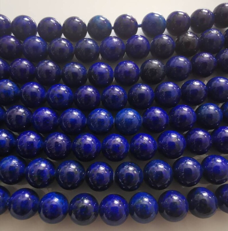 Natural Lapis-Lazuli beads, 12mm, 10mm, 8mm, 6mm, 4mm. image 1