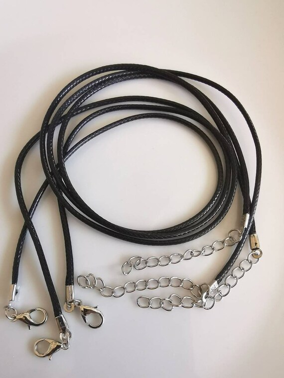 Leather necklace cord without clasp deals