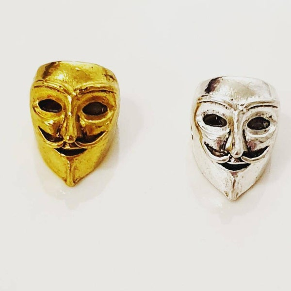 Perles masque Anonymous . Lot de 3.