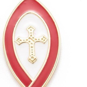 Pendants, charms, Ichthys, Ichthus in 18k gold plated with enamel. Choice of colors. Sold individually. image 3