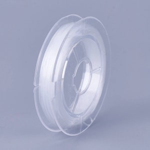 Bobine fil élastique pour perlage. 1mm 0.8mm, 0.6mm, 0.4mm . 2 modèles. image 2