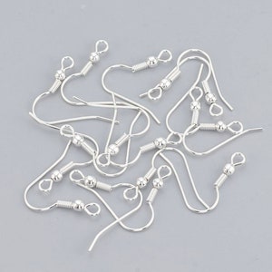 304 stainless steel ear hooks. 18k gold plated, or 925 sterling silver plated. Pack of 10. image 5