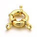 Spring buoy clasps in gold plated 18k. 3 sizes to choose from. Sold individually. 