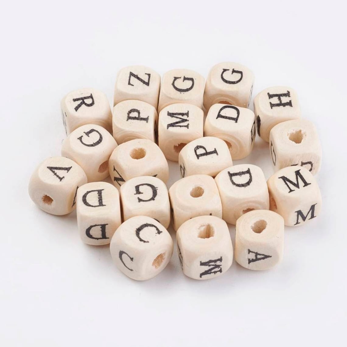 perle bois lettre