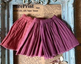 Pink Blythe Skirt, Hand-Dyed Doll Outfit