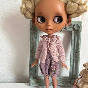 Doll set. A sweater and shorts for the collectible doll Blythe.