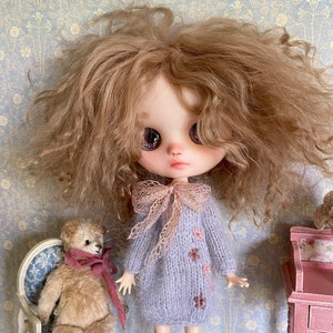 Crochet Doll Sweater Dress: Midi Blythe Outfit