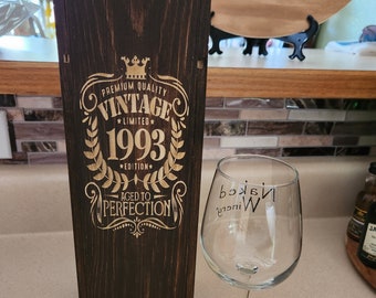 Wine or whiskey wooden box