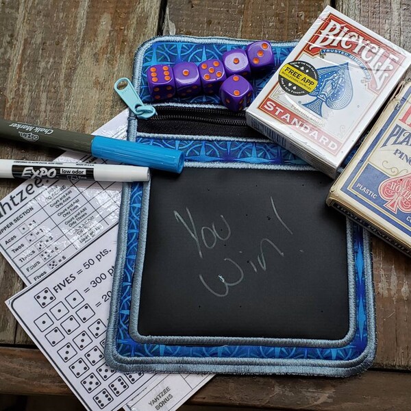 Travel Yahtzee Game Etsy