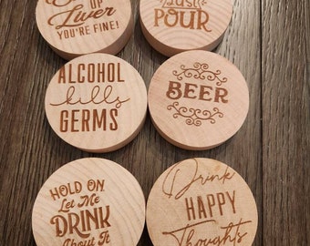Magnetic and wood bottle opener - customize anyway you would like.