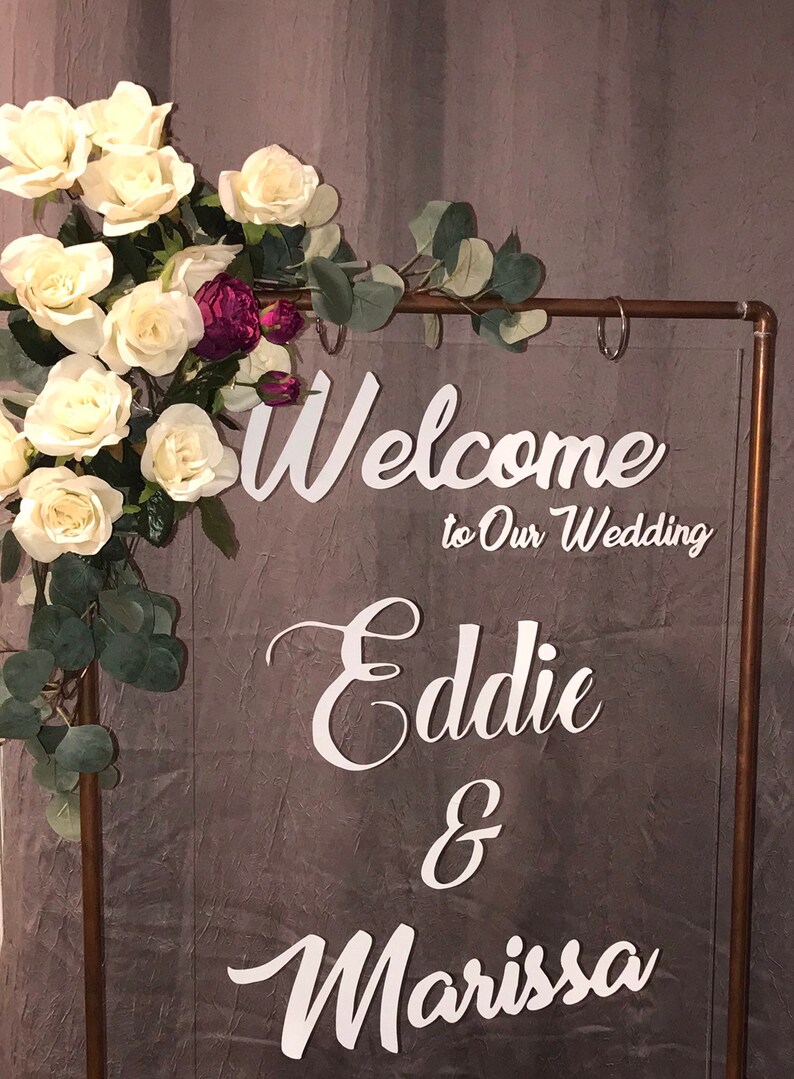 Copper Sign Stand Wedding Stand Bridal Party Stand Etsy