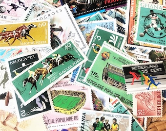 Vintage theme stamps sports (40 pieces)