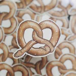 Pretzel snake sticker | Pretzel sticker | Snake sticker | Reptile sticker | Vinyl sticker | Food Sticker | Animal Sticker | Cute sticker
