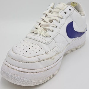 Nike Air Force 1 Jester Trainers White/Regency Purple | Etsy