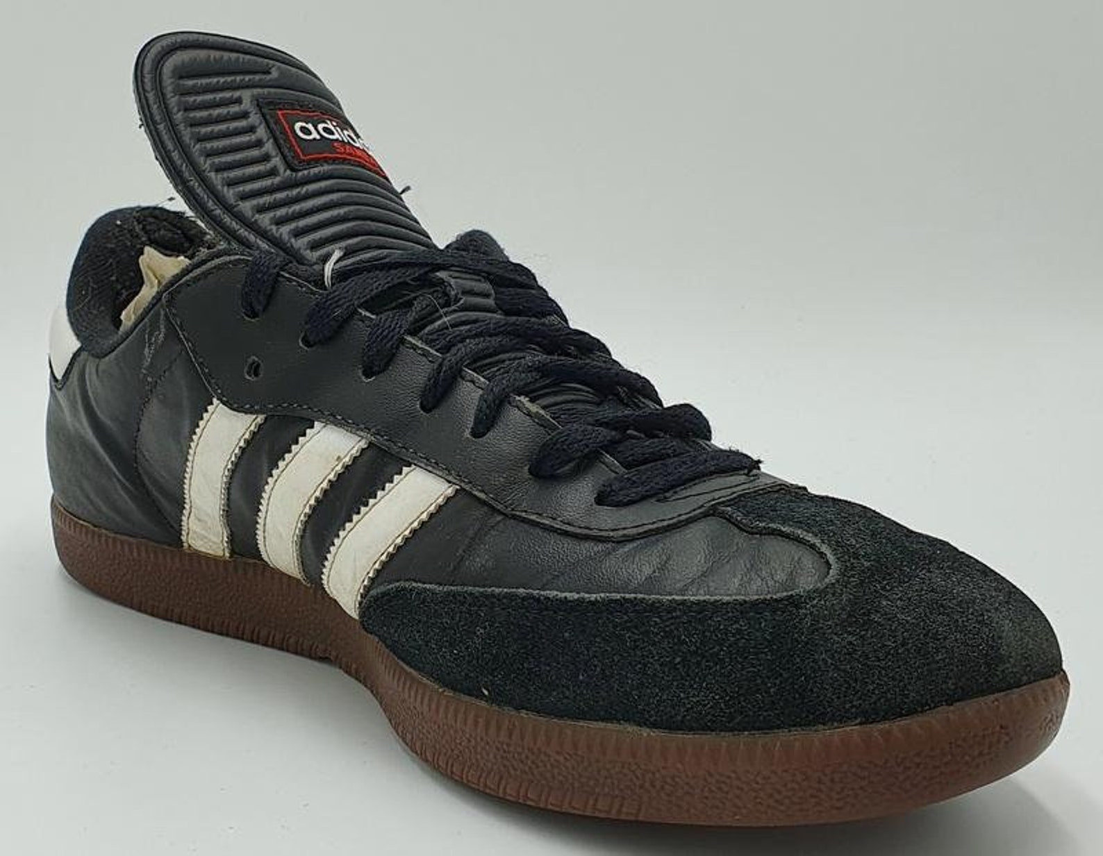 Adidas Samba Indoor Soccer Leather Trainers 034583 Black/White | Etsy