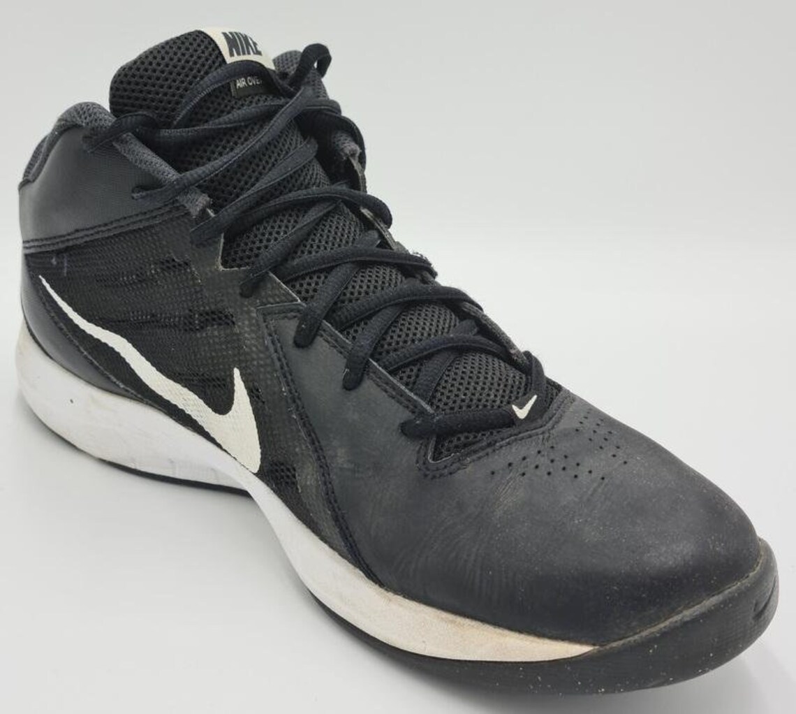 Nike The Air Overplay IX Mid Trainers 831572-001 Black/White | Etsy