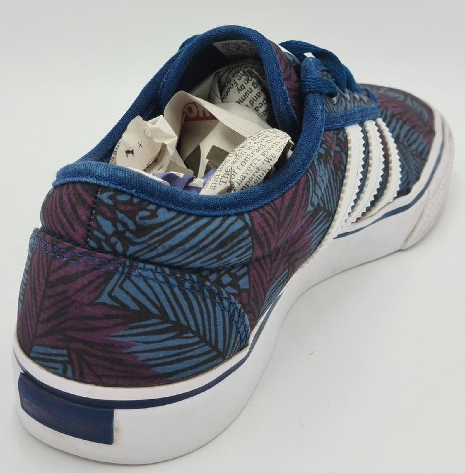 Adidas Adi Ease Low Gum Sole/Canvas Trainers BY4035 Blue Night | Etsy