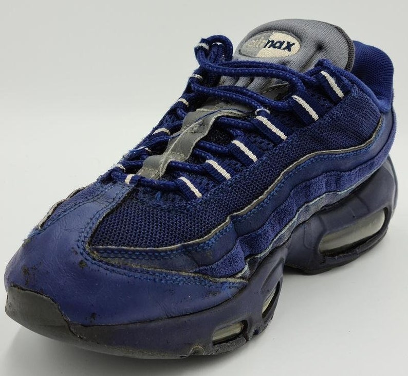 Nike Air Max 95 Suede Trainers Blue 2015 749766-404 | Etsy